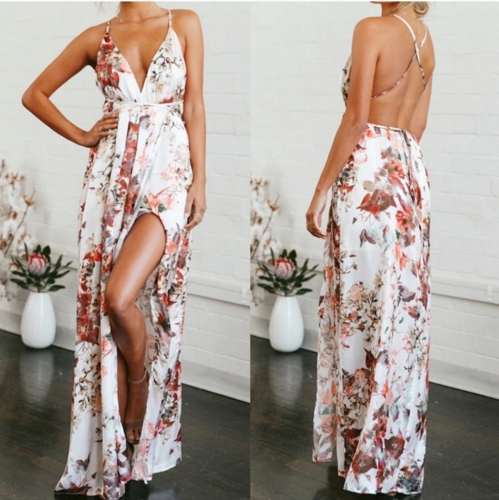 MERMAID HOTEL MAXI DRESS White Small